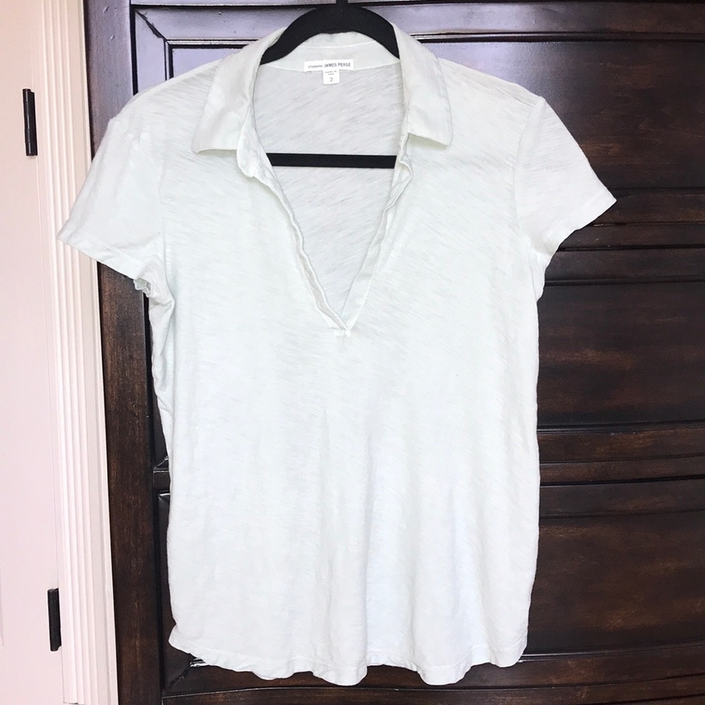 James Perse Seafoam green tee